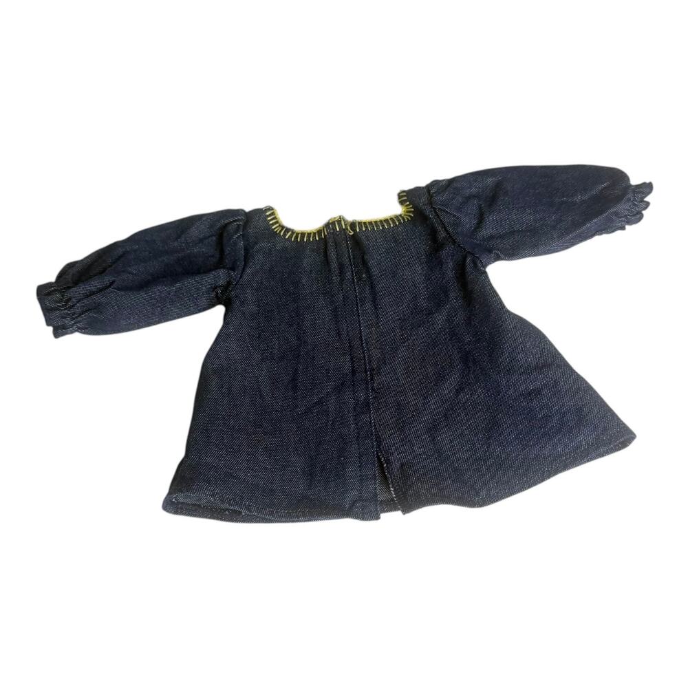 American Girl Doll Julie Tunic Top Blue Denim Shirt Accessory Floral Embroidery - Picture 3 of 5